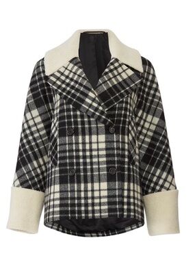 Martin Grant Double Breasted Shearling Jacket~ Size 38 (6)~$968 Original Retail